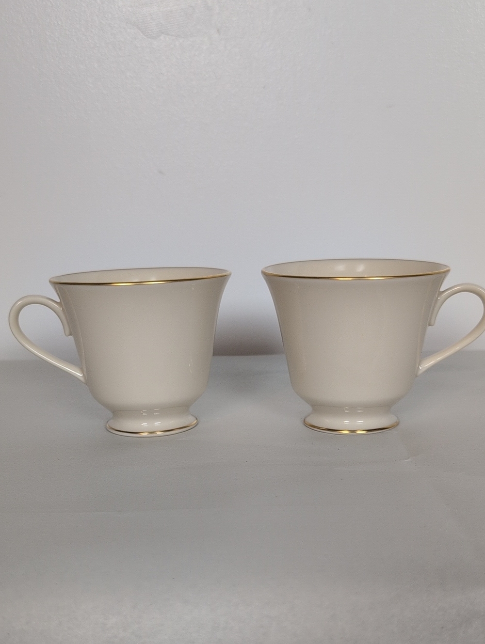 Lenox Cosmopolitan Collection Hayworth Footed Tea Coffee Cups (Set of 2)